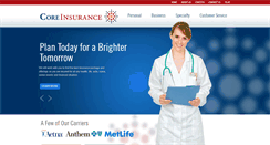 Desktop Screenshot of mycoreinsurance.com