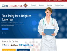 Tablet Screenshot of mycoreinsurance.com